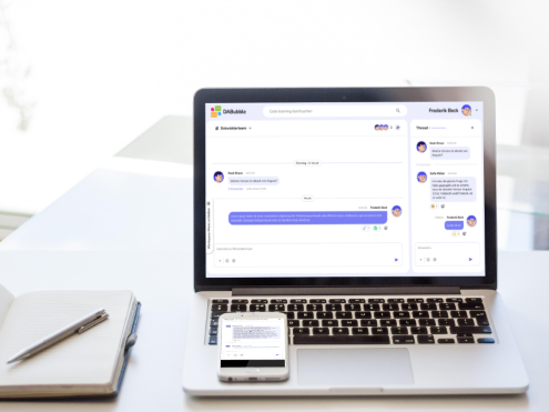 Screenshot of Communication application
